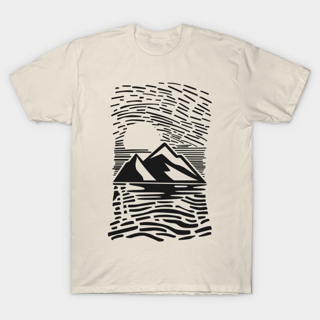 The mountains are barren in the heat of the day T-Shirt by keenkei